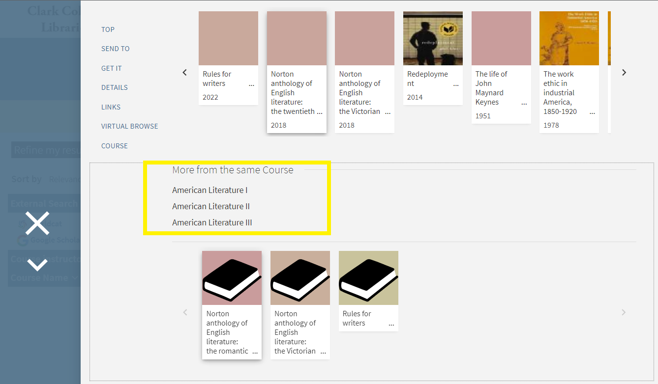 Find and Use Course Reserves Clark College Libraries